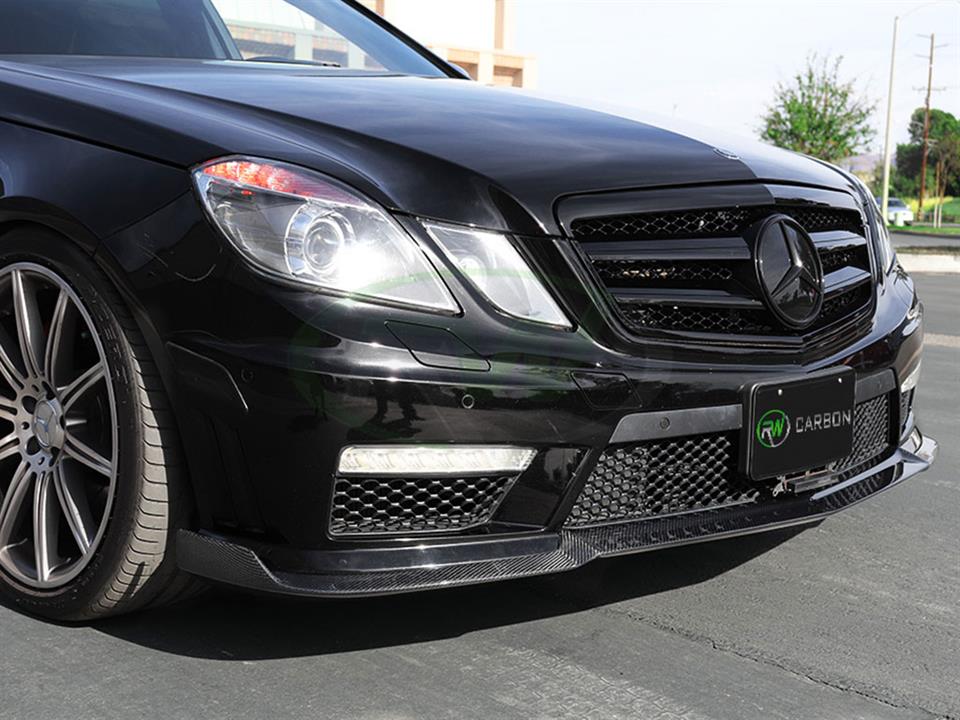Mercedes RW Carbon Fiber Renn Style Front Lip W212 E63 amg