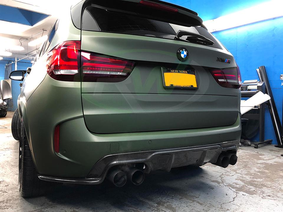 RW Carbon BMW F85 X5M 3D Style Diffuser Upgrade in Carbon Fiber