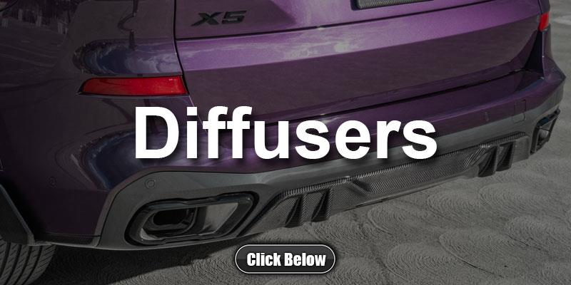 BMW G05 X5 Carbon Fiber rear diffusers