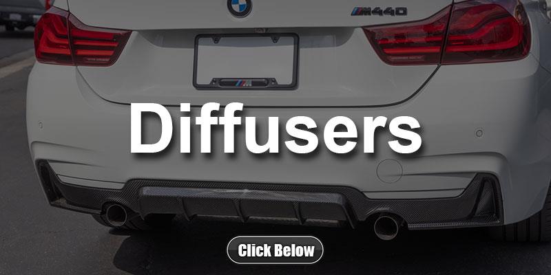 BMW F32 F33 F36 4 Series Carbon Fiber Diffusers