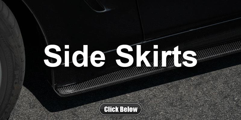 BMW F32 F33 F36 4 Series Carbon Fiber Side Skirt Extensions