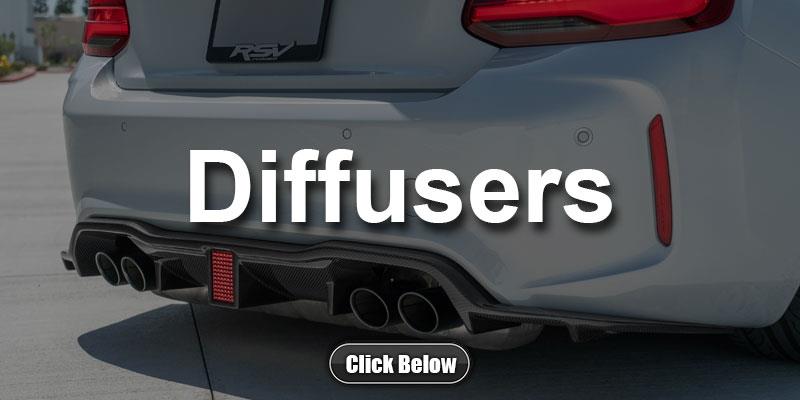 BMW F87 M2 Carbon Fiber Diffusers