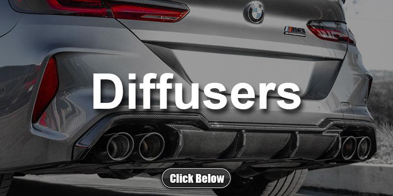 BMW F91 F92 F93 M8 Carbon Fiber Diffusers