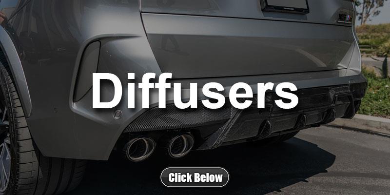 BMW F95 X5M Carbon Fiber Diffusers