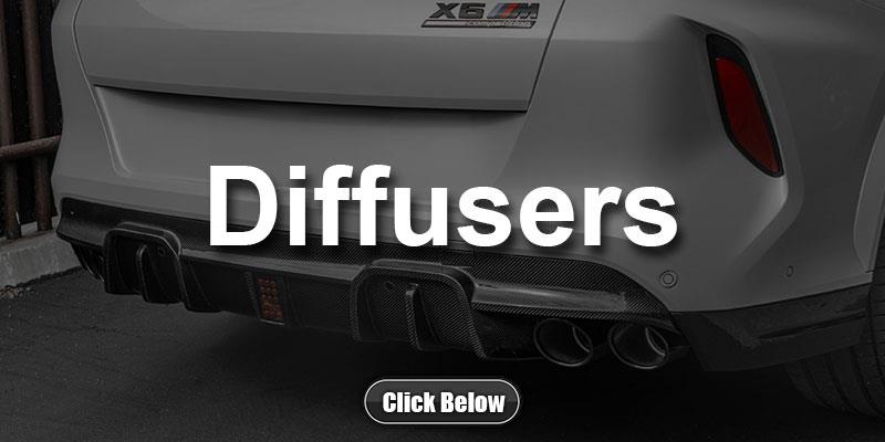 BMW F96 X6M Carbon Fiber Diffusers