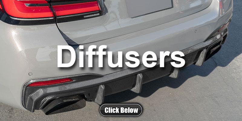 BMW G30 5 Series Carbon Fiber Diffusers