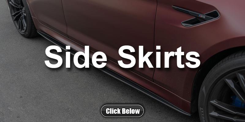 BMW G30 5 Series Carbon Fiber Side Skirt Extensions