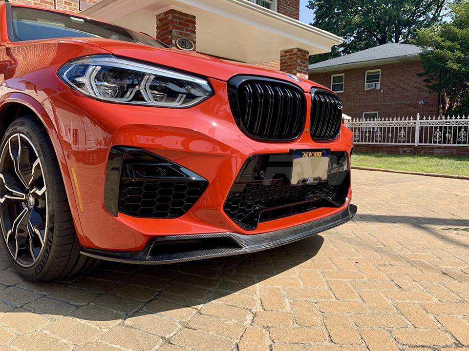 BMW F98 X4M gets hooked up with a RWS Carbon Fiber Front Lip