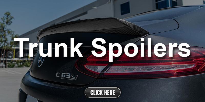 Mercedes W205 C63 Coupe Convertible Carbon Fiber Trunk Spoilers