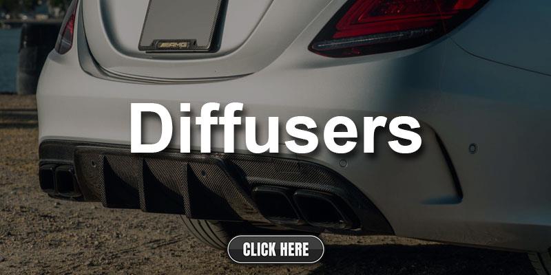 Mercedes W205 C63 Sedan Carbon Fiber Rear Diffusers