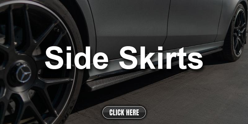 Mercedes W213 E63 Carbon Fiber Side Skirt Extensions
