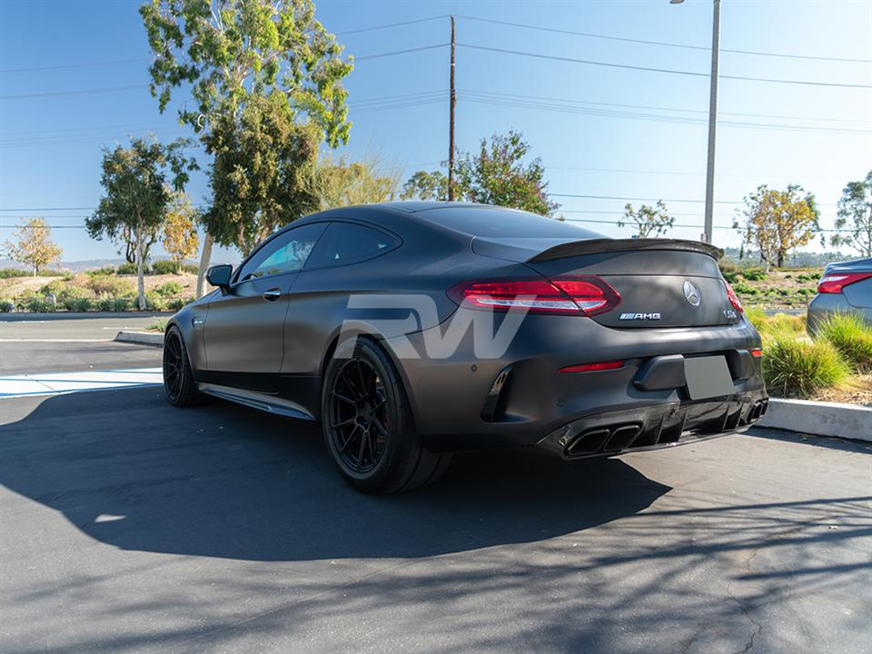 Mercedes W205 C63S Coupe facelift with an RW Carbon Fiber Diffuser
