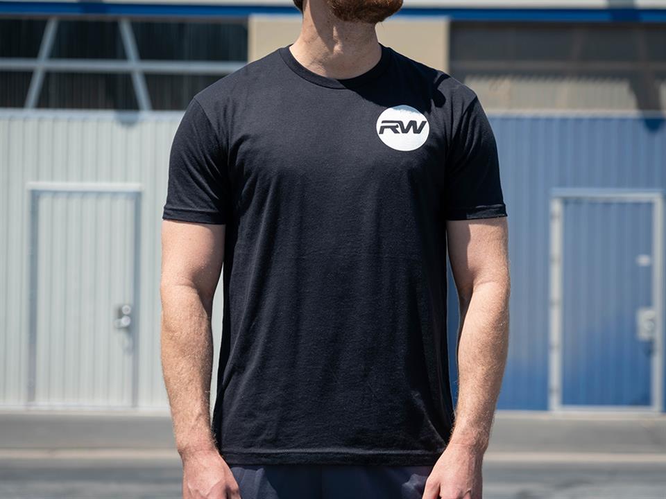 rw carbon black circle pocket tee