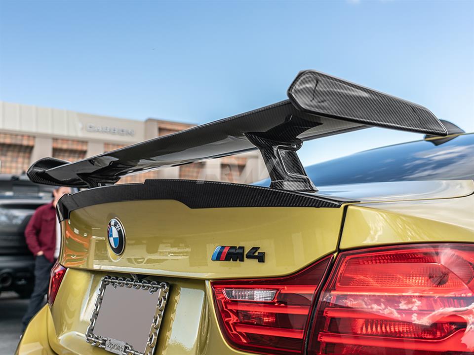 BMW F82 M4 with a DTM Style Carbon Fiber Rear Wing