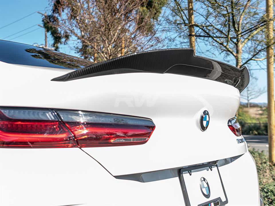BMW G16 M850i Gran Coupe with our GTX Carbon Fiber Trunk Spoiler