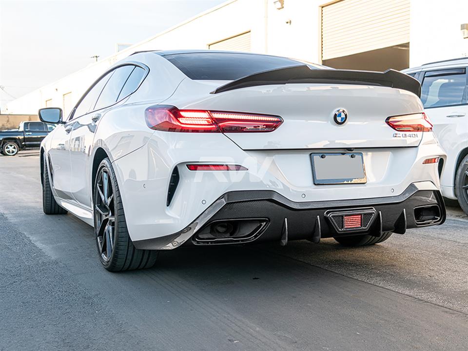 BMW G16 M850i Gran Coupe with a new LED Carbon Fiber Diffuser