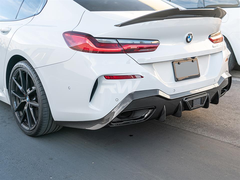 BMW G16 M850i Gran Coupe with a new LED Carbon Fiber Diffuser