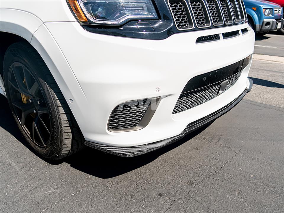 Jeep SRT Trackhawk has a new RWS Carbon Fiber Front Lip Spoiler