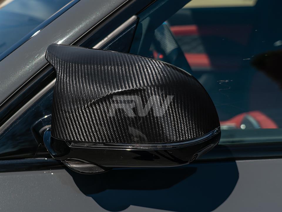 BMW X5M with RW Carbon Fiber Mirror Cap Replacements