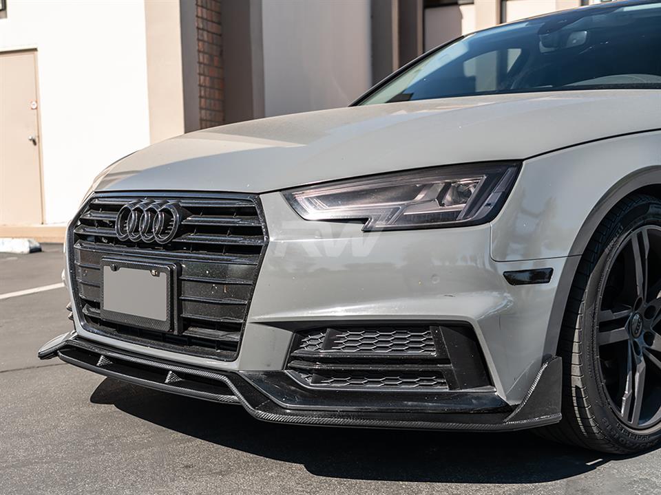 Audi S4 A4 S Line B9 17 19 DTM Carbon Fiber Front Lip Spoiler
