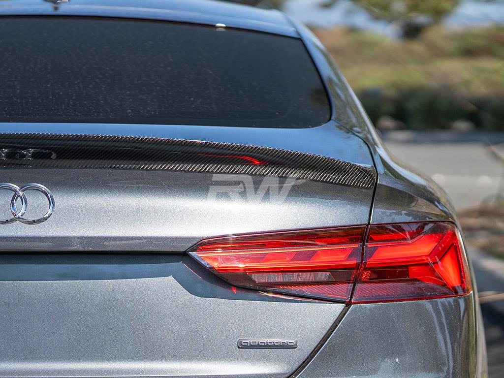 Audi A5 S5 RS5 4dr Sportback Carbon Fiber Trunk Spoiler 2019+