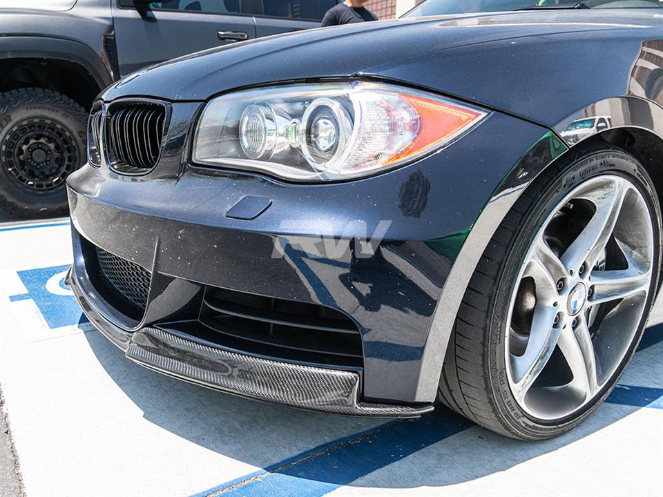 BMW E82 135i gets a RW Carbon Fiber Front Lip Spoiler