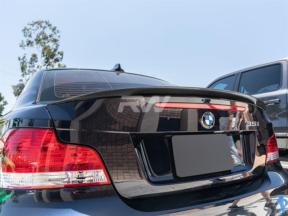 BMW E82 135i with the RW Carbon Fiber Performance Style Trunk Spoiler