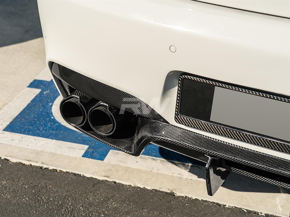 BMW F12 M6 equipped with a new RW GTX Carbon Fiber Diffuser