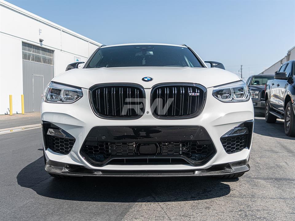 BMW F97 X3M or F98 X4M 3D Style Carbon Fiber Front Lip from RW