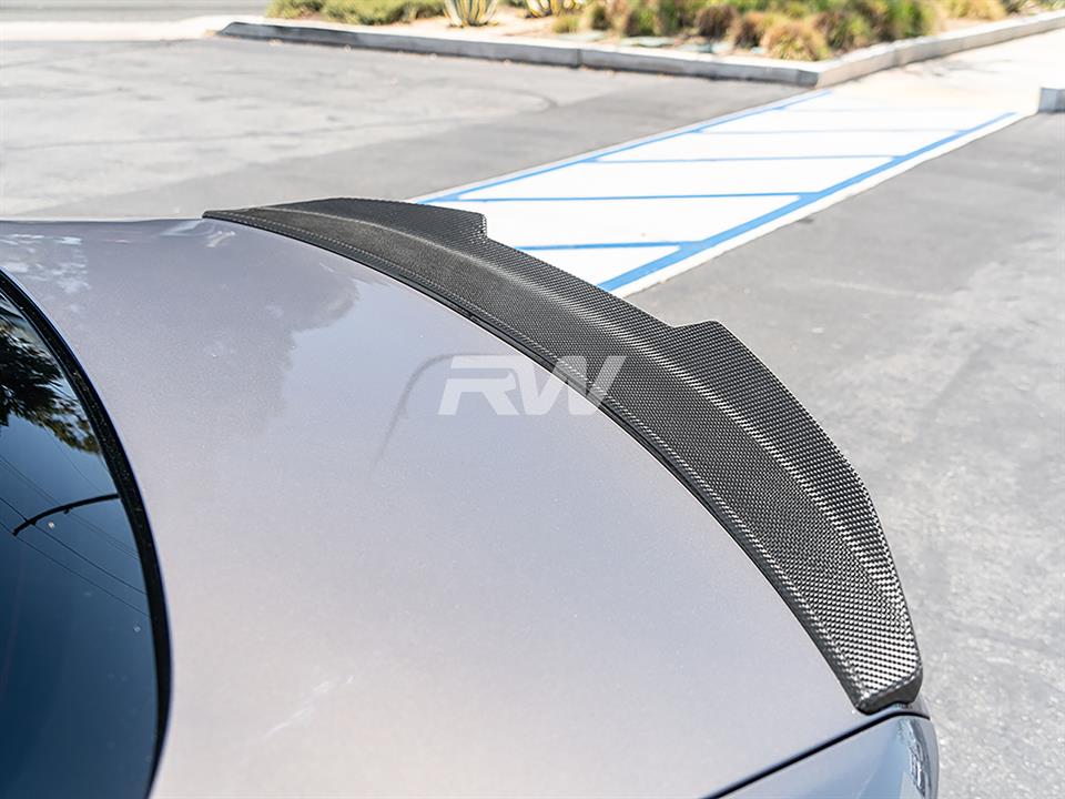 BMW G30 M550i equipped with a new GTX Carbon Fiber Trunk Spoiler