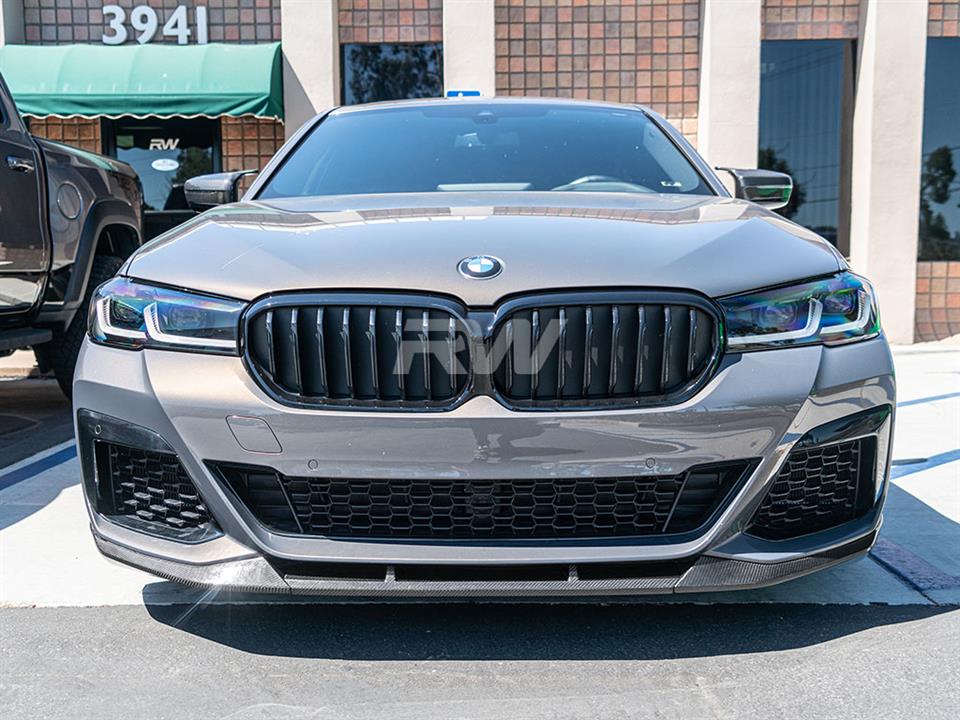 BMW G30 LCI Carbon Fiber Front Lip Spoiler