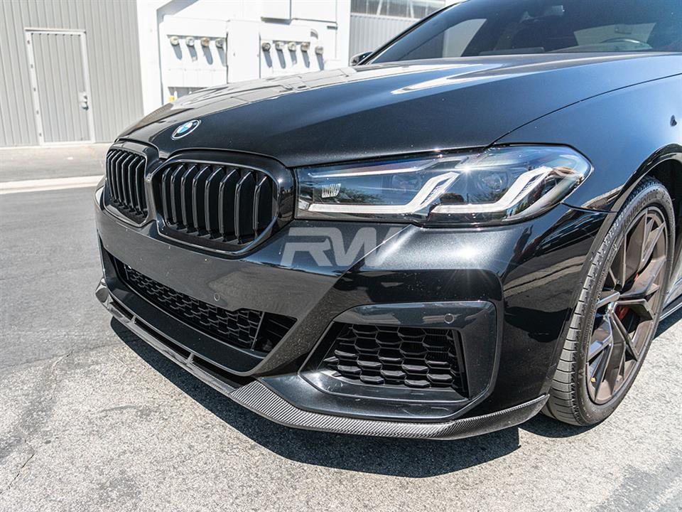 BMW G30 LCI Carbon Fiber Front Lip Spoiler