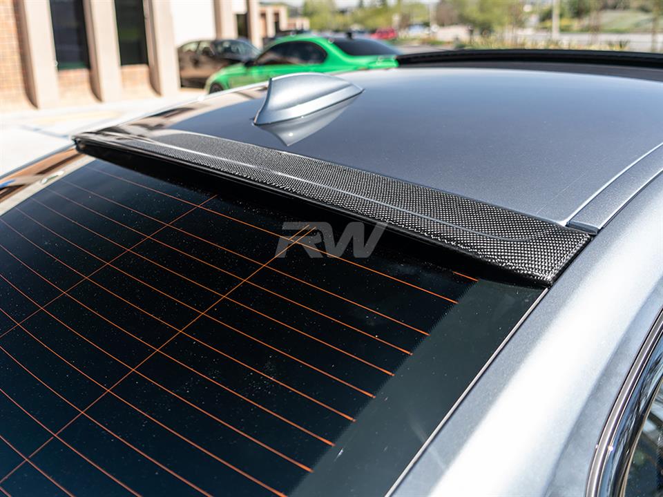 BMW G30 with a new RW Carbon Fiber Roof Spoiler