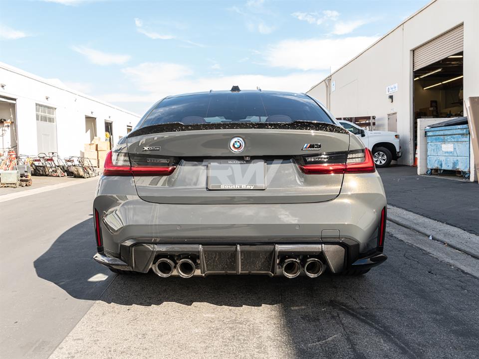 BMW G80 M3 gets a CS Style Forged Carbon Trunk Spoiler