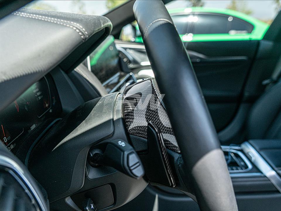 BMW Carbon Fiber Steering Wheel Top Cover