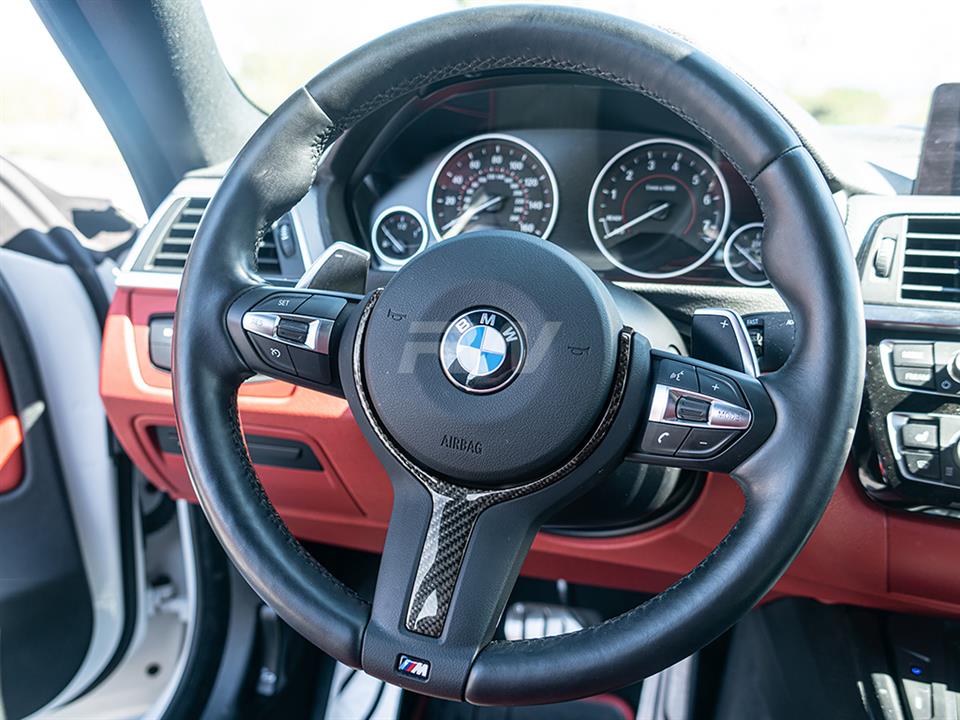 BMW Carbon Fiber Steering Wheel Trim M Sport
