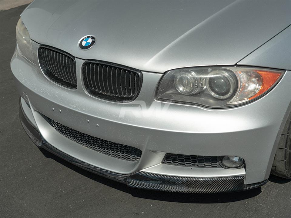 BMW E82 E88 Carbon Fiber Front Lip Spoiler