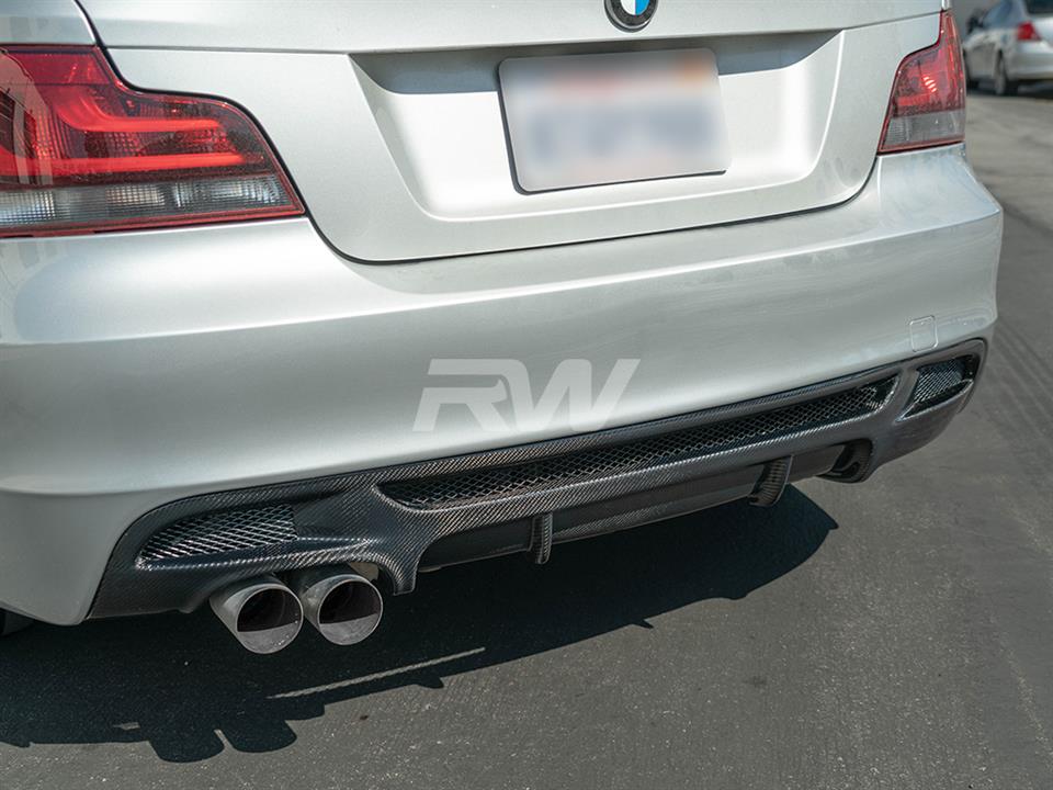 BMW E82 E88 Performance Style Carbon Fiber Diffuser