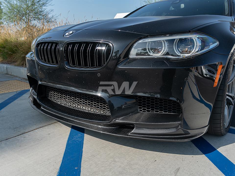 BMW F10 M5 3D Designs Styled Carbon Fiber Front Lip Spoiler