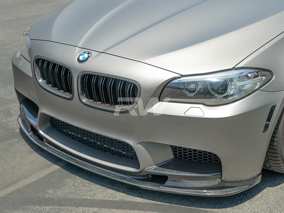 BMW F10 M5 3D Designs Styled Carbon Fiber Front Lip Spoiler