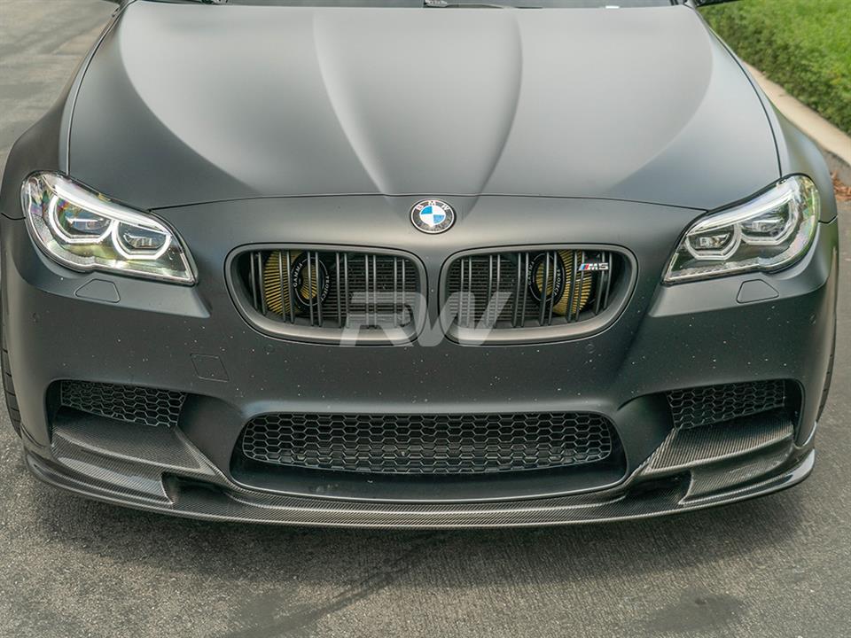 BMW F10 M5 3D Designs Styled Carbon Fiber Front Lip Spoiler