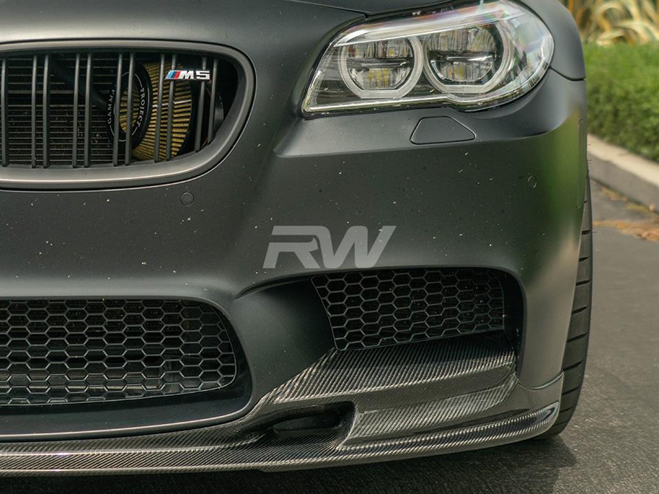 BMW F10 M5 3D Style Carbon Fiber Front Lip Spoiler