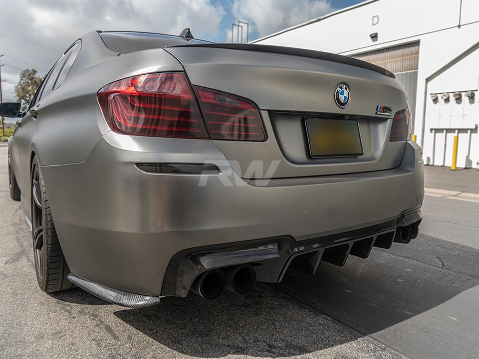 BMW F10 M5 with an RW Type I Carbon Fiber Center Diffuser