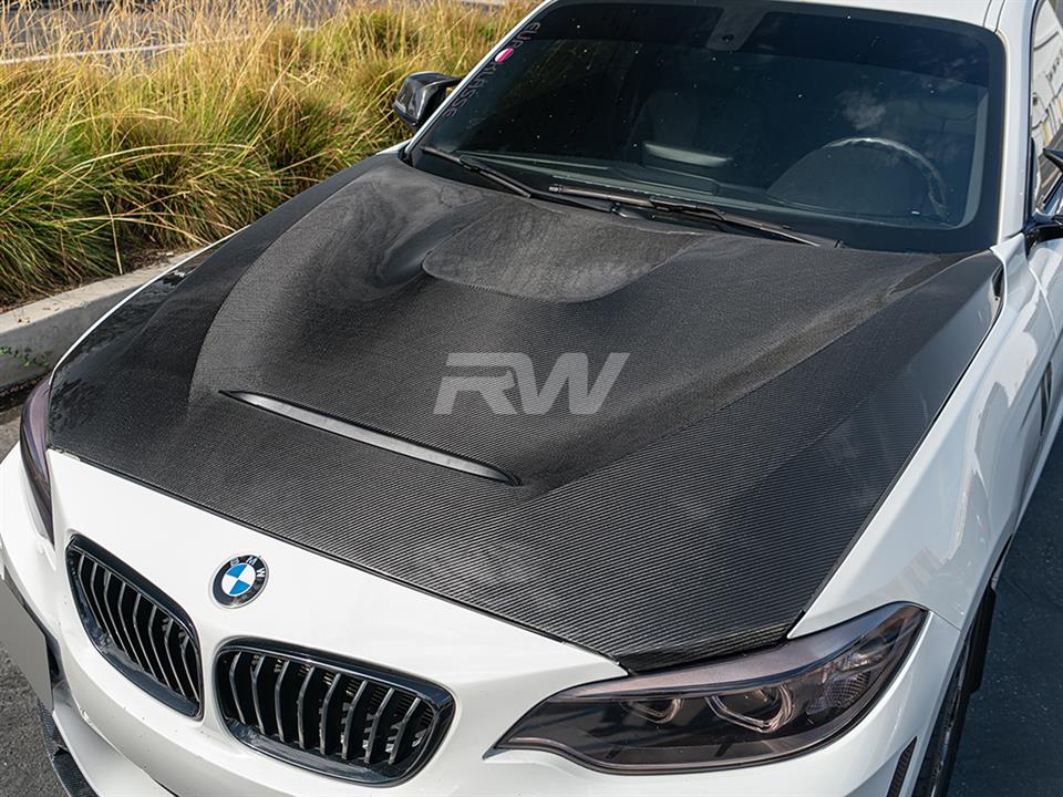 BMW F20 F22 F87 M2 and M2 Competition GTS Style Carbon Fiber Hood