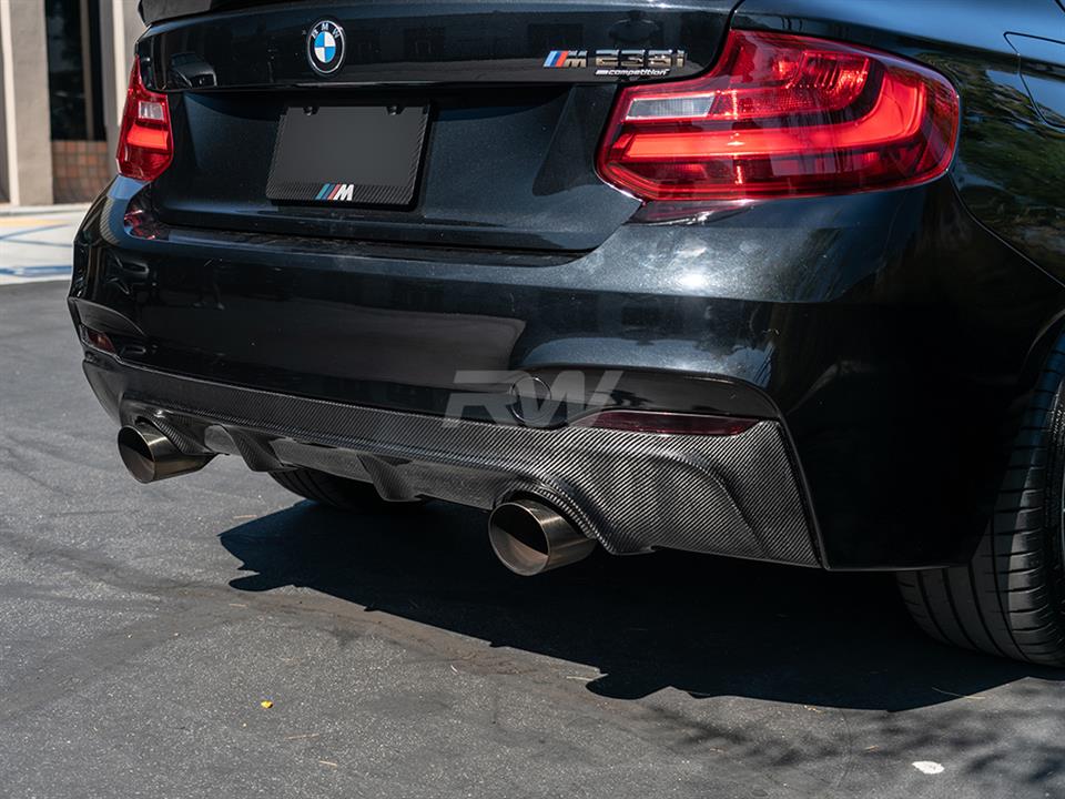 BMW F22 F23 3D Style Carbon Fiber Diffuser 228i 230i m235i m240i