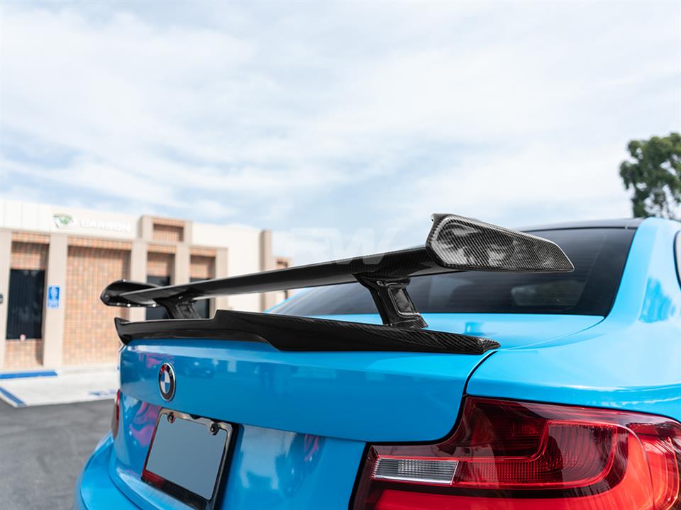 BMW F22 M240i with a DTM Style Carbon Fiber Rear Wing