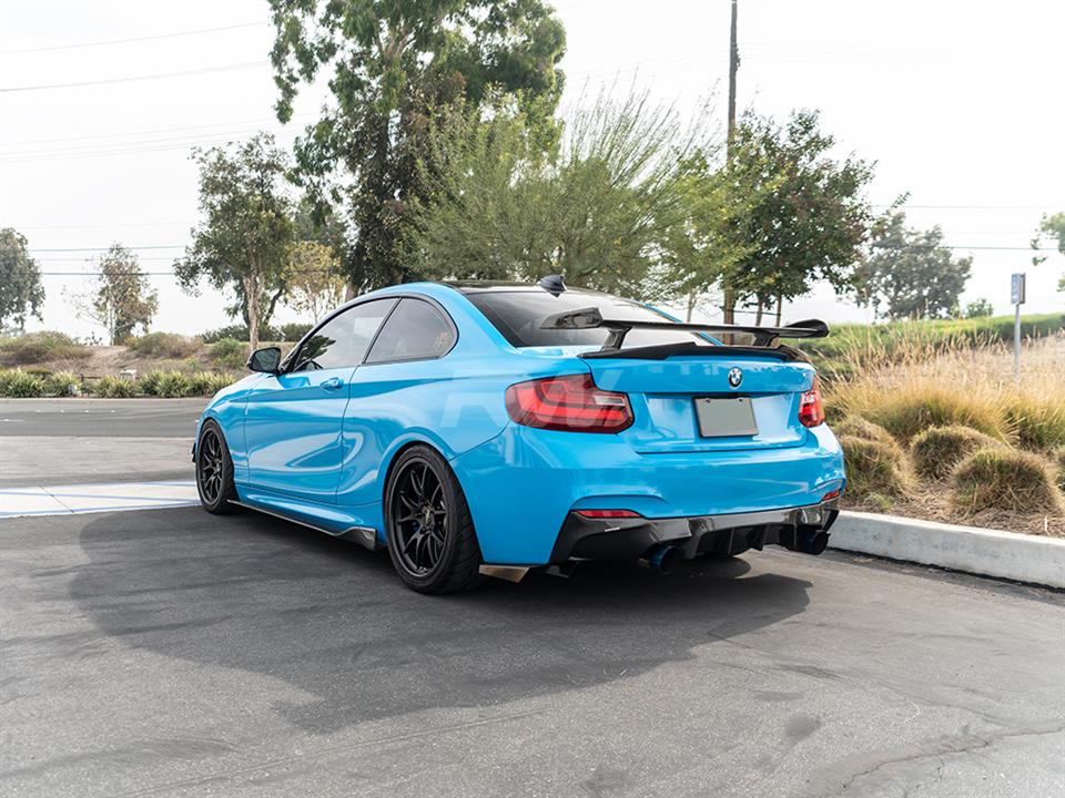 BMW F87 M2 with a DTM Style Carbon Fiber Rear Wing