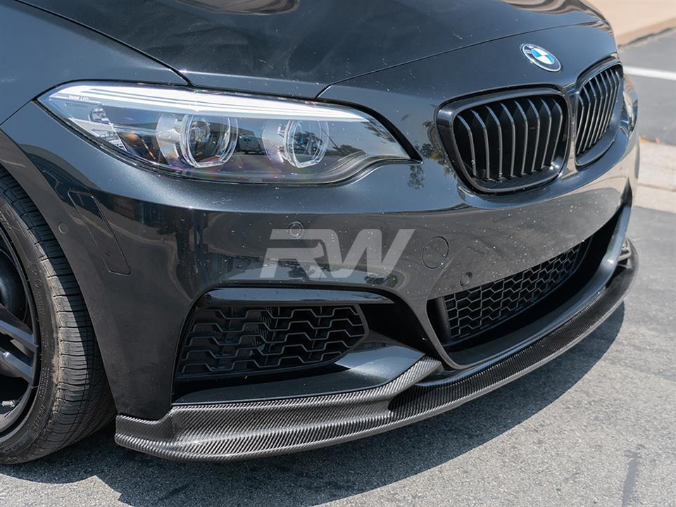 BMW F22/F23 228i M235i 230i M240i 3D Style Carbon Fiber Front Lip