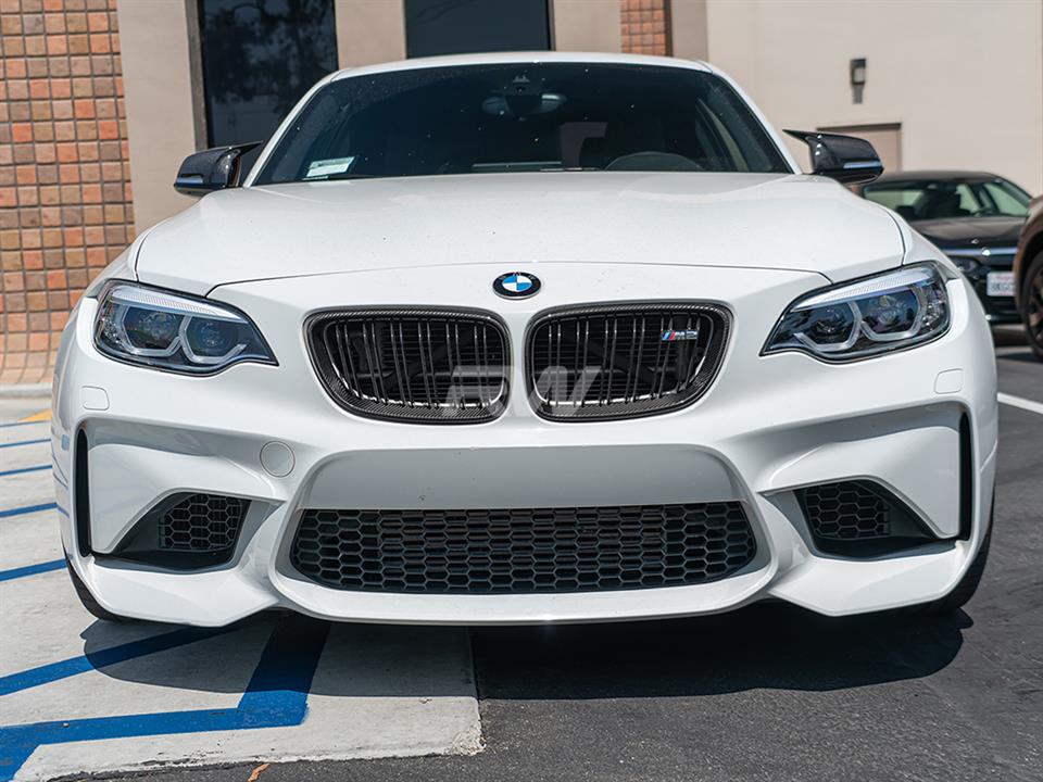BMW F87 M2 with RW Carbon Fiber Grille Surrounds