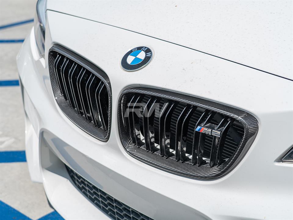 BMW F87 M2 with RW Carbon Fiber Grille Surrounds